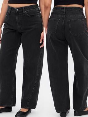 GAP | Curvy High Rise Barrel Jeans (Size 35)